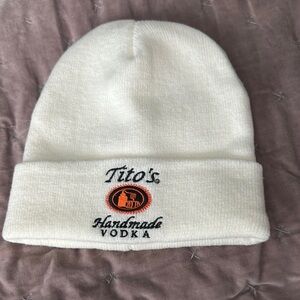 Tito's Handmade Vodka White Beanie